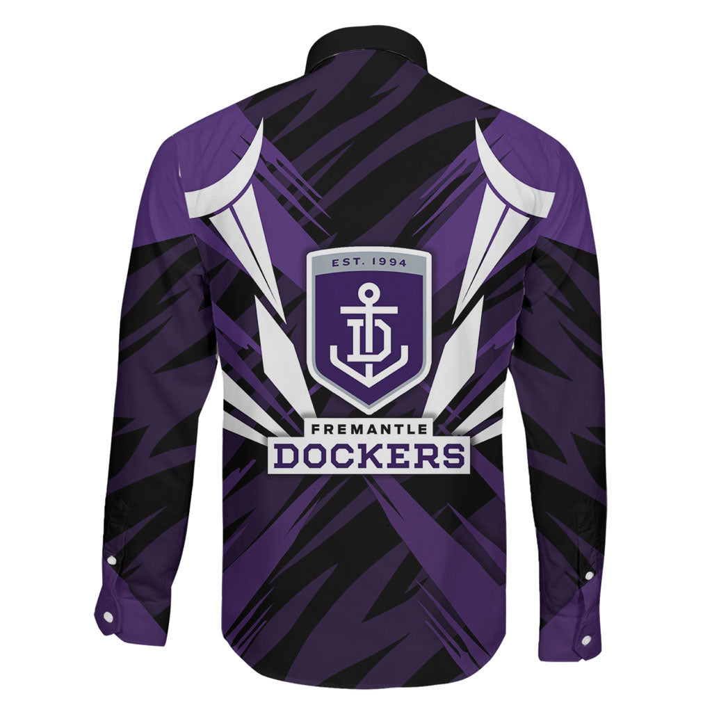 Fremantle Dockers Australian Football Family Matching Summer Maxi Dress and Hawaiian Shirt Athletic Hero Mascot - Bold Team Colors