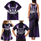 Fremantle Dockers Australian Football Family Matching Tank Maxi Dress and Hawaiian Shirt Athletic Hero Mascot - Bold Team Colors