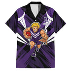 Fremantle Dockers Australian Football Family Matching Tank Maxi Dress and Hawaiian Shirt Athletic Hero Mascot - Bold Team Colors