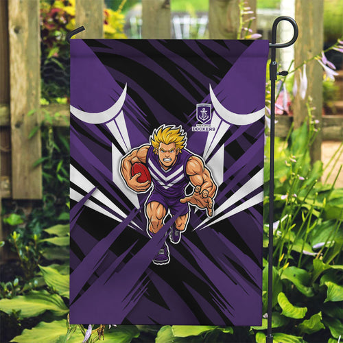 Fremantle Dockers Australian Football Garden Flag Athletic Hero Mascot - Bold Team Colors