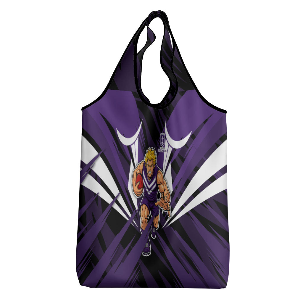 Fremantle Dockers Australian Football Grocery Bag Athletic Hero Mascot - Bold Team Colors