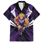 Fremantle Dockers Australian Football Hawaiian Shirt Athletic Hero Mascot - Bold Team Colors
