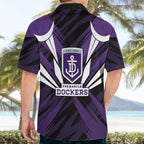 Fremantle Dockers Australian Football Hawaiian Shirt Athletic Hero Mascot - Bold Team Colors