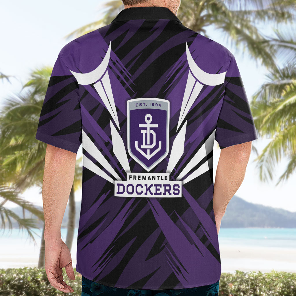 Fremantle Dockers Australian Football Hawaiian Shirt Athletic Hero Mascot - Bold Team Colors