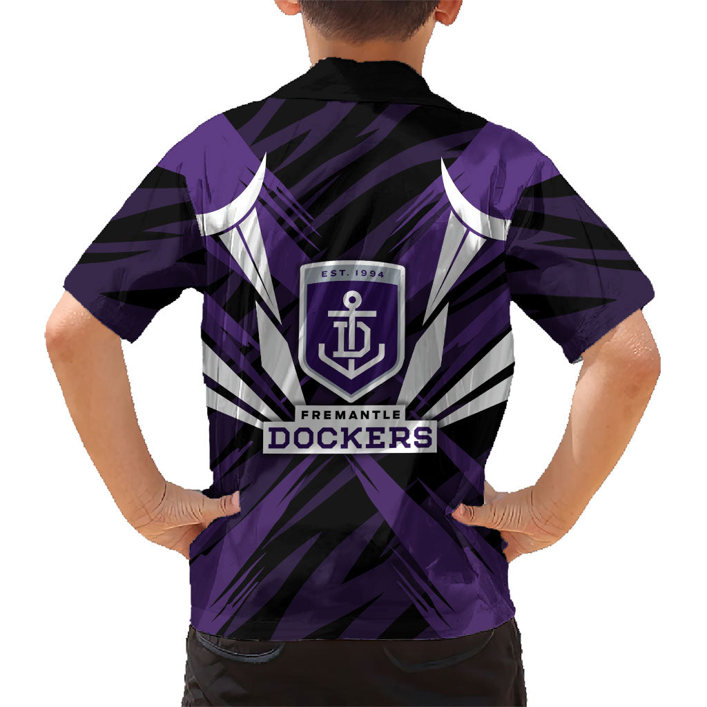Fremantle Dockers Australian Football Hawaiian Shirt Athletic Hero Mascot - Bold Team Colors