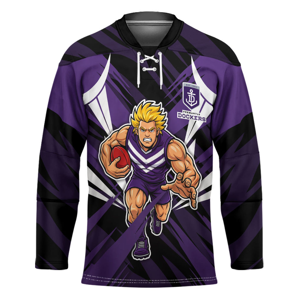 Fremantle Dockers Australian Football Hockey Jersey Athletic Hero Mascot - Bold Team Colors