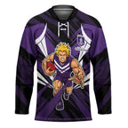 Fremantle Dockers Australian Football Hockey Jersey Athletic Hero Mascot - Bold Team Colors