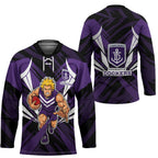 Fremantle Dockers Australian Football Hockey Jersey Athletic Hero Mascot - Bold Team Colors