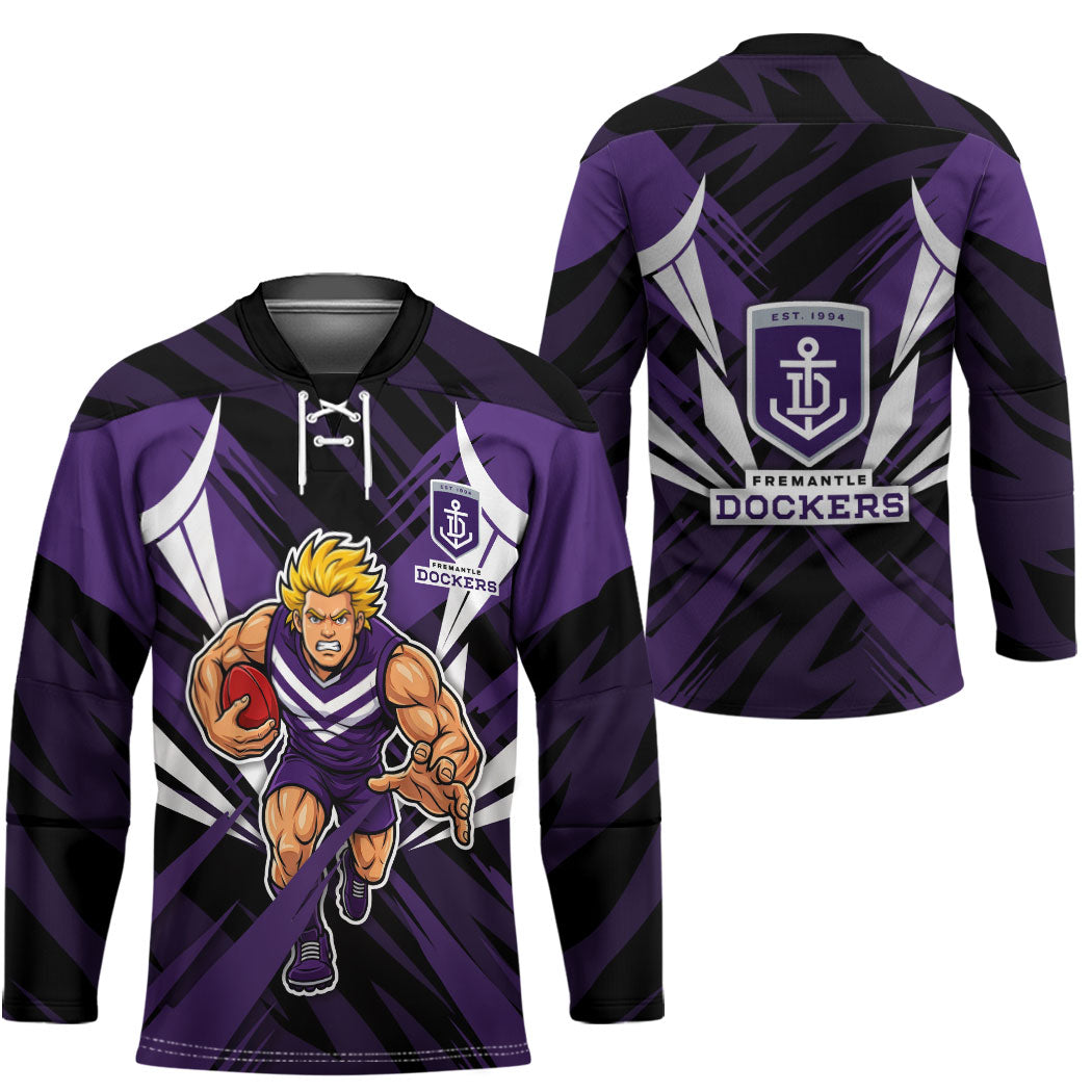 Fremantle Dockers Australian Football Hockey Jersey Athletic Hero Mascot - Bold Team Colors