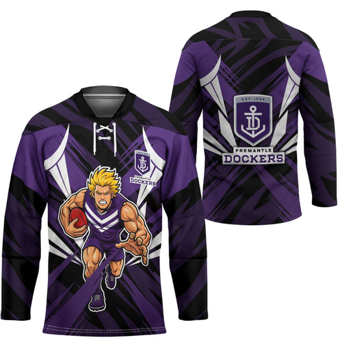 Fremantle Dockers Australian Football Hockey Jersey Athletic Hero Mascot - Bold Team Colors