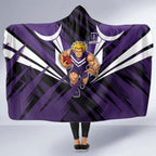 Fremantle Dockers Australian Football Hooded Blanket Athletic Hero Mascot - Bold Team Colors