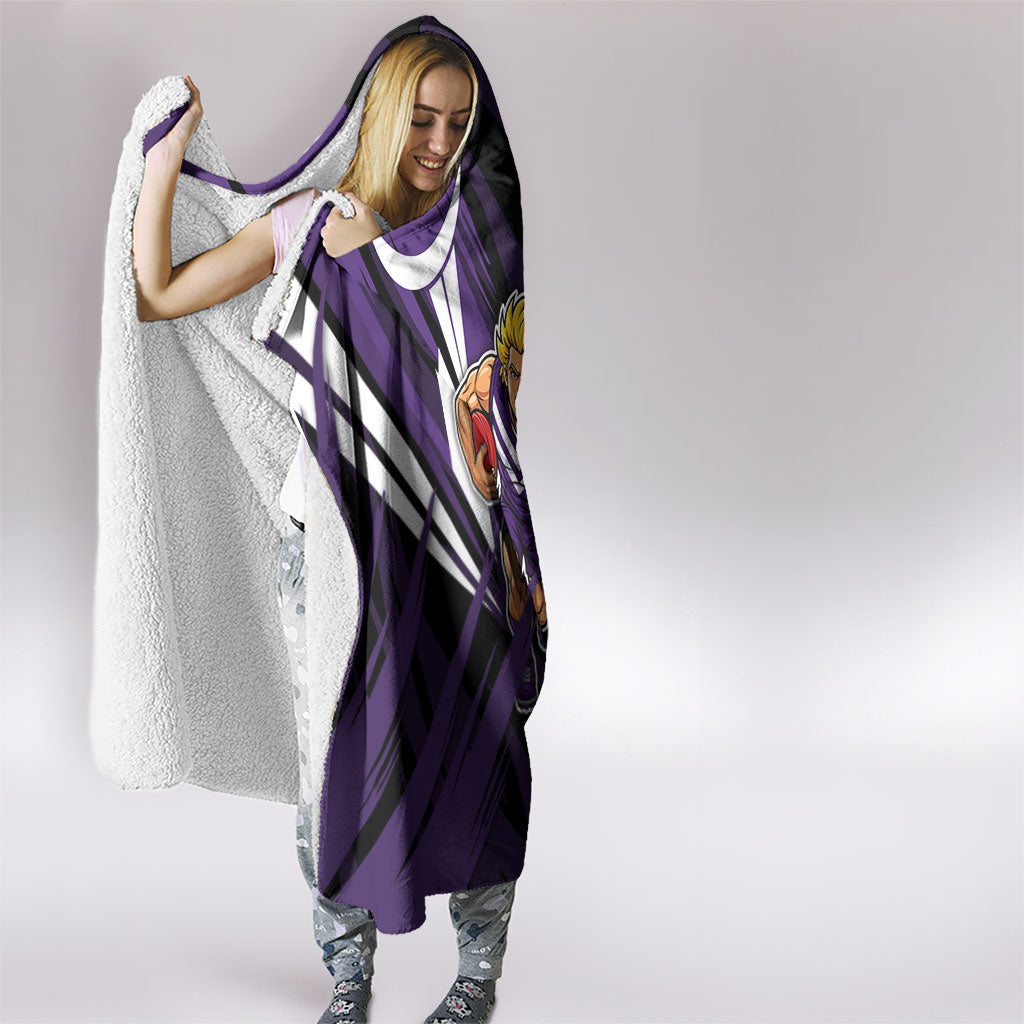 Fremantle Dockers Australian Football Hooded Blanket Athletic Hero Mascot - Bold Team Colors