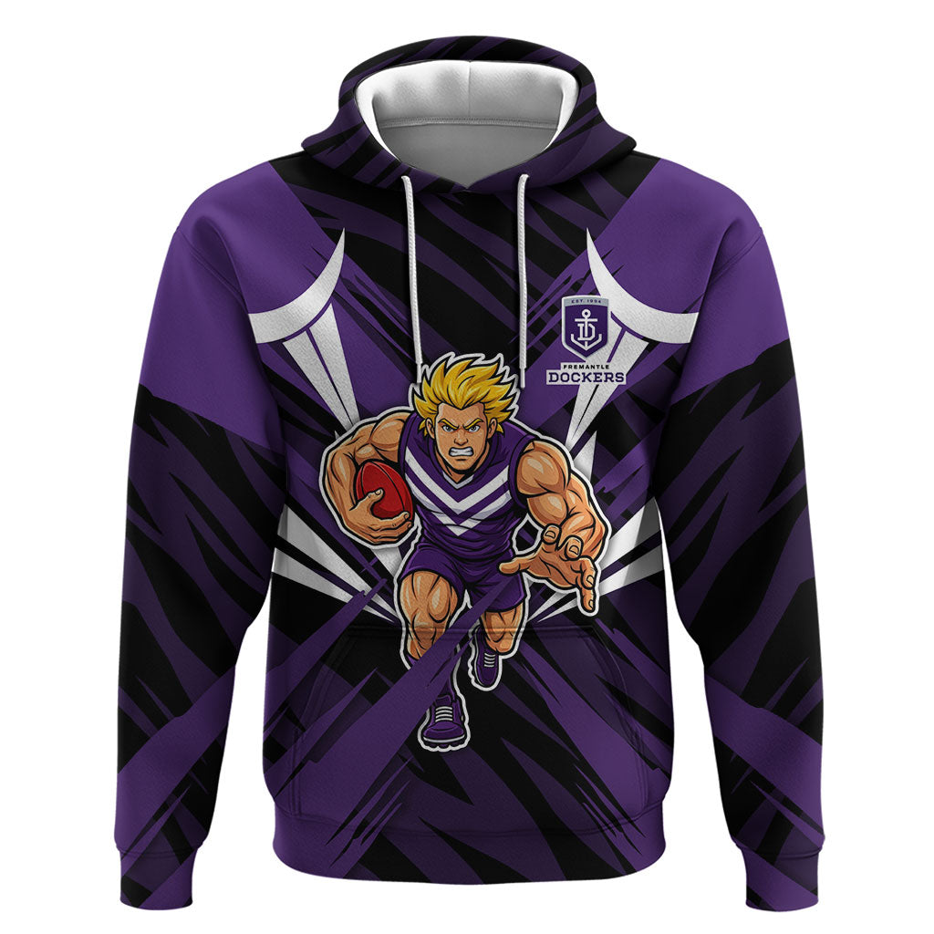 Fremantle Dockers Australian Football Hoodie Athletic Hero Mascot - Bold Team Colors
