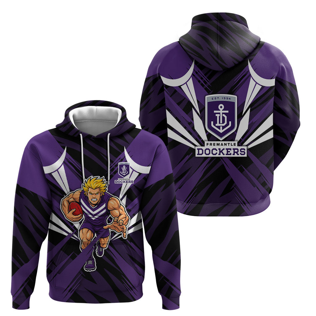 Fremantle Dockers Australian Football Hoodie Athletic Hero Mascot - Bold Team Colors