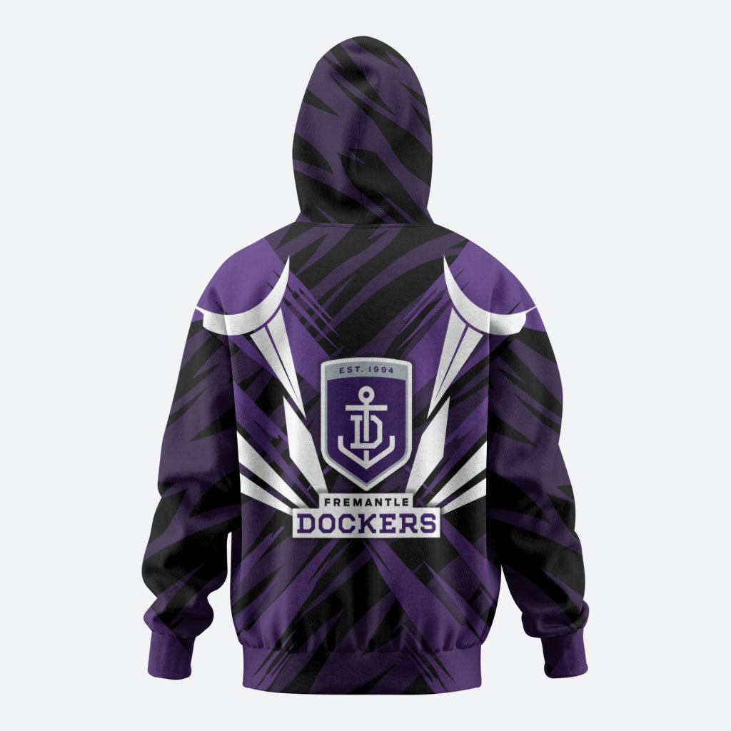 Fremantle Dockers Australian Football Hoodie Athletic Hero Mascot - Bold Team Colors