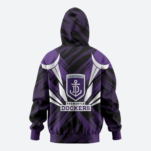 Fremantle Dockers Australian Football Hoodie Athletic Hero Mascot - Bold Team Colors