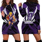 Fremantle Dockers Australian Football Hoodie Dress Athletic Hero Mascot - Bold Team Colors