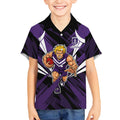 Fremantle Dockers Australian Football Kid Hawaiian Shirt Athletic Hero Mascot - Bold Team Colors