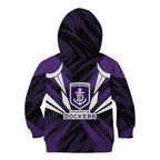 Fremantle Dockers Australian Football Kid Hoodie Athletic Hero Mascot - Bold Team Colors