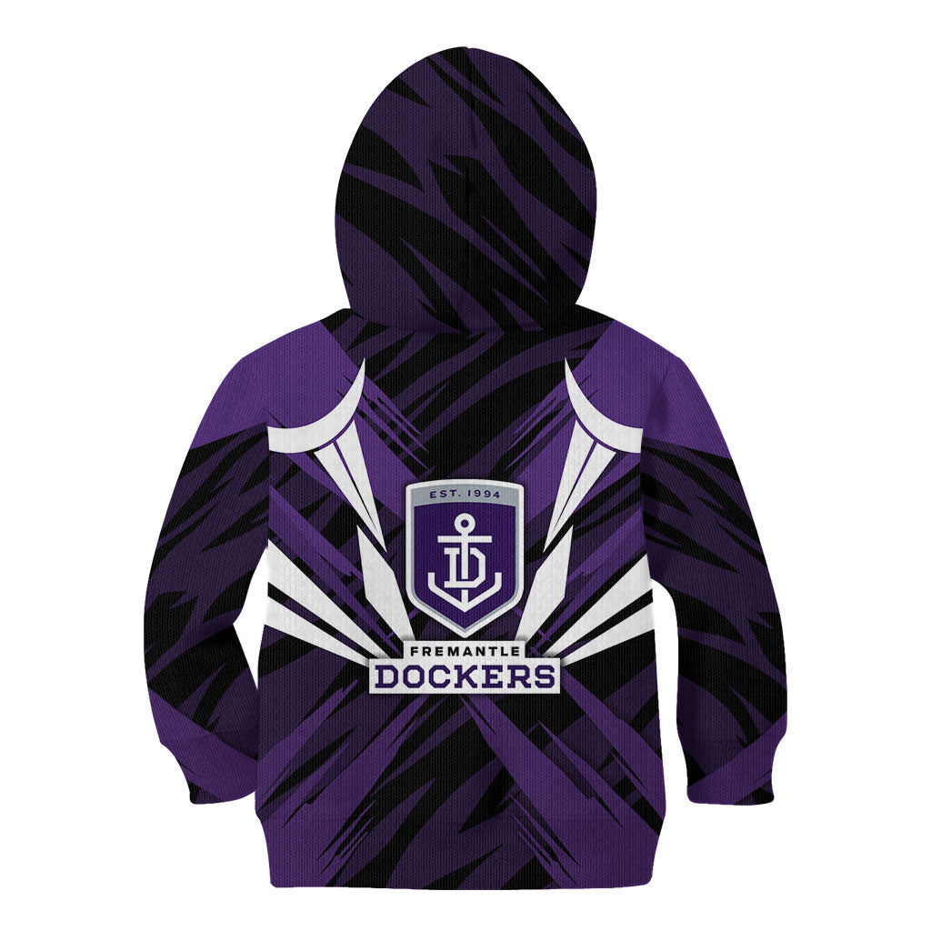 Fremantle Dockers Australian Football Kid Hoodie Athletic Hero Mascot - Bold Team Colors