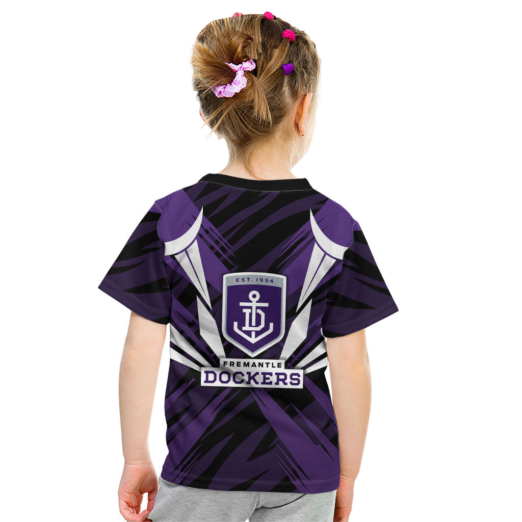 Fremantle Dockers Australian Football Kid T Shirt Athletic Hero Mascot - Bold Team Colors