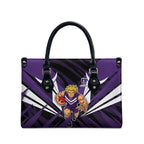Fremantle Dockers Australian Football Leather Bag Athletic Hero Mascot - Bold Team Colors