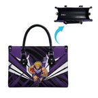 Fremantle Dockers Australian Football Leather Bag Athletic Hero Mascot - Bold Team Colors