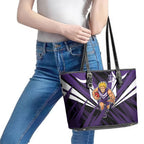 Fremantle Dockers Australian Football Leather Tote Bag Athletic Hero Mascot - Bold Team Colors