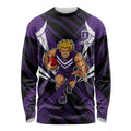 Fremantle Dockers Australian Football Long Sleeve Shirt Athletic Hero Mascot - Bold Team Colors