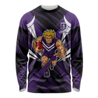 Fremantle Dockers Australian Football Long Sleeve Shirt Athletic Hero Mascot - Bold Team Colors