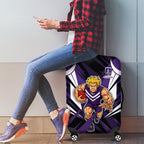 Fremantle Dockers Australian Football Luggage Cover Athletic Hero Mascot - Bold Team Colors