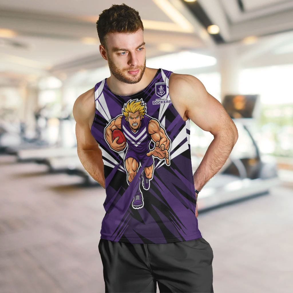 Fremantle Dockers Australian Football Men Tank Top Athletic Hero Mascot - Bold Team Colors