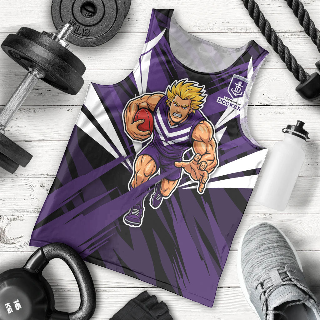 Fremantle Dockers Australian Football Men Tank Top Athletic Hero Mascot - Bold Team Colors