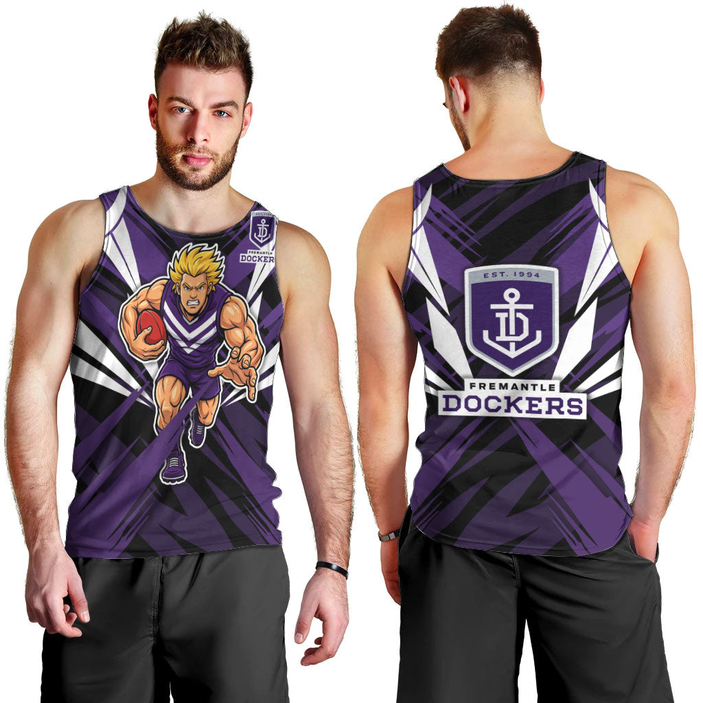 Fremantle Dockers Australian Football Men Tank Top Athletic Hero Mascot - Bold Team Colors