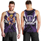 Fremantle Dockers Australian Football Men Tank Top Athletic Hero Mascot - Bold Team Colors