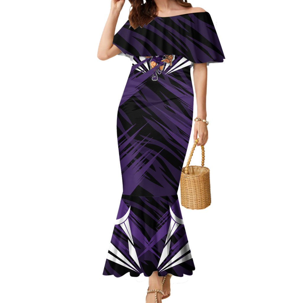 Fremantle Dockers Australian Football Mermaid Dress Athletic Hero Mascot - Bold Team Colors