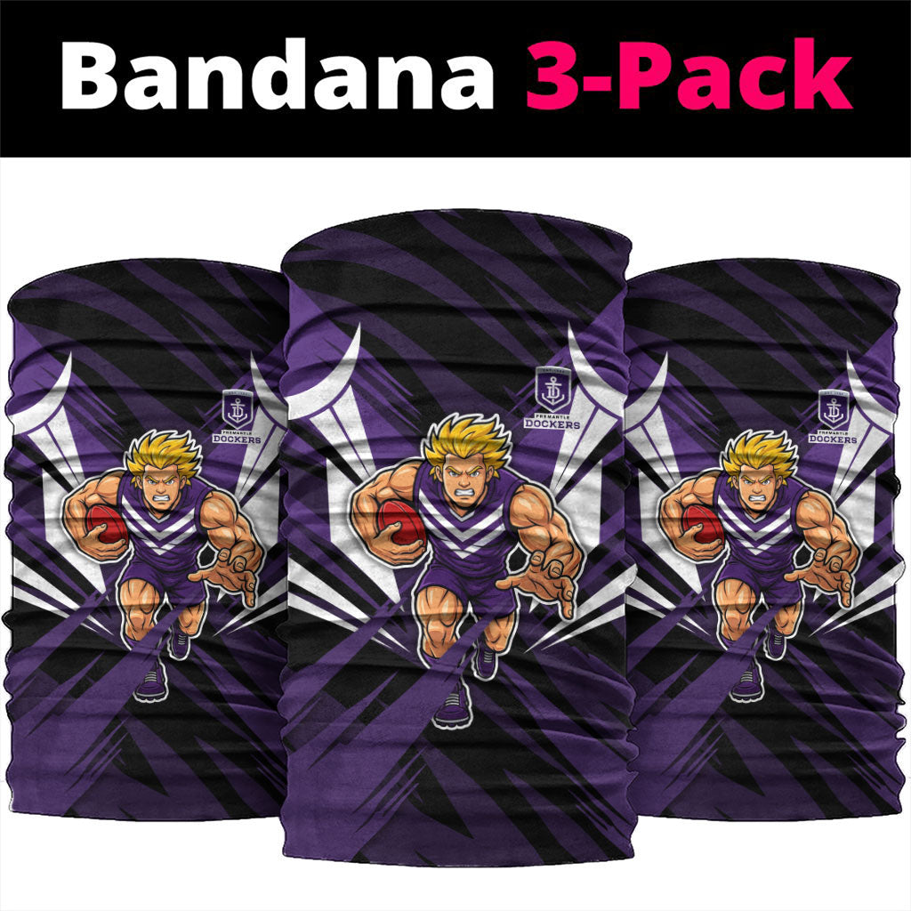 Fremantle Dockers Australian Football Neck Gaiter Athletic Hero Mascot - Bold Team Colors