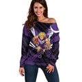 Fremantle Dockers Australian Football Off Shoulder Sweater Athletic Hero Mascot - Bold Team Colors