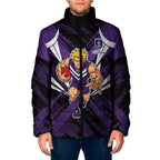 Fremantle Dockers Australian Football Padded Jacket Athletic Hero Mascot - Bold Team Colors