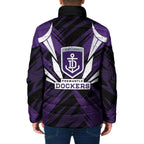Fremantle Dockers Australian Football Padded Jacket Athletic Hero Mascot - Bold Team Colors