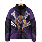 Fremantle Dockers Australian Football Padded Jacket Athletic Hero Mascot - Bold Team Colors