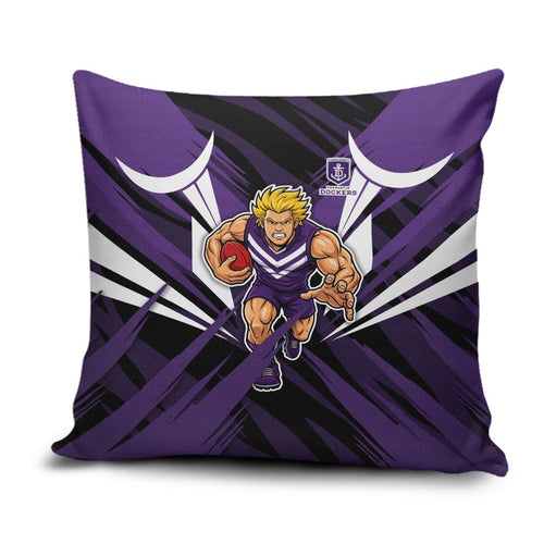 Fremantle Dockers Australian Football Pillow Cover Athletic Hero Mascot - Bold Team Colors