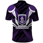 Fremantle Dockers Australian Football Polo Shirt Athletic Hero Mascot - Bold Team Colors
