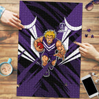 Fremantle Dockers Australian Football Puzzle Athletic Hero Mascot - Bold Team Colors