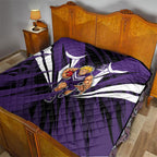 Fremantle Dockers Australian Football Quilt Athletic Hero Mascot - Bold Team Colors