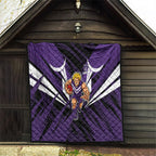 Fremantle Dockers Australian Football Quilt Athletic Hero Mascot - Bold Team Colors