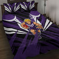 Fremantle Dockers Australian Football Quilt Bed Set Athletic Hero Mascot - Bold Team Colors