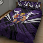 Fremantle Dockers Australian Football Quilt Bed Set Athletic Hero Mascot - Bold Team Colors