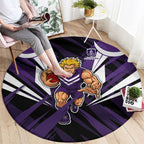 Fremantle Dockers Australian Football Round Carpet Athletic Hero Mascot - Bold Team Colors