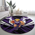Fremantle Dockers Australian Football Round Carpet Athletic Hero Mascot - Bold Team Colors